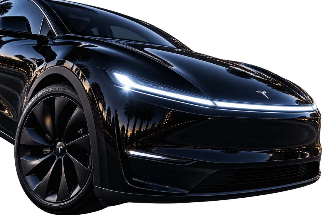 Black Tesla Model Y Premium detail