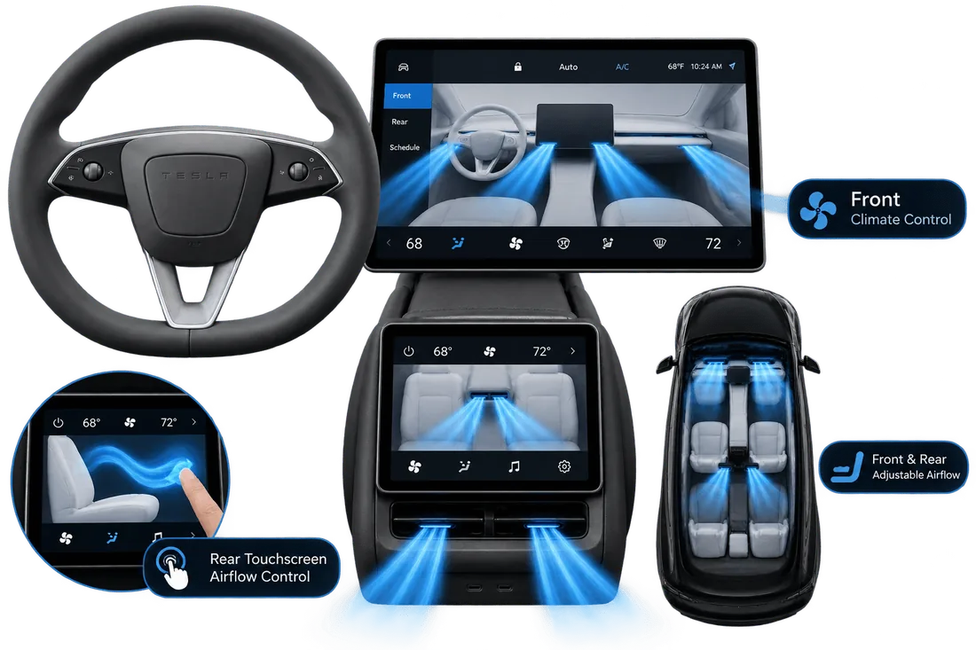 Advanced climate control display